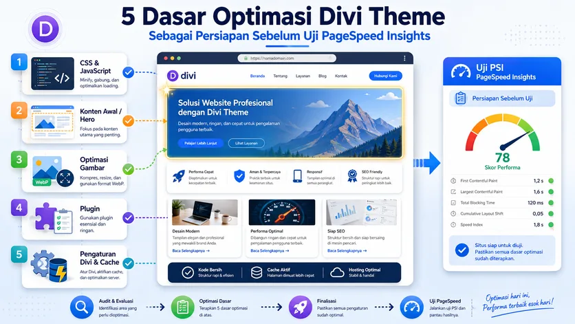 Dasar Optimasi Divi Theme untuk Uji PageSpeed Insights